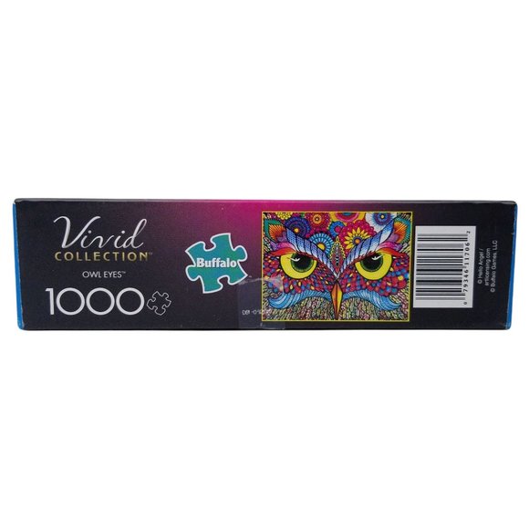Buffalo Jigsaw Puzzle Owl Eyes Vivid Collection - Picture 4 of 7